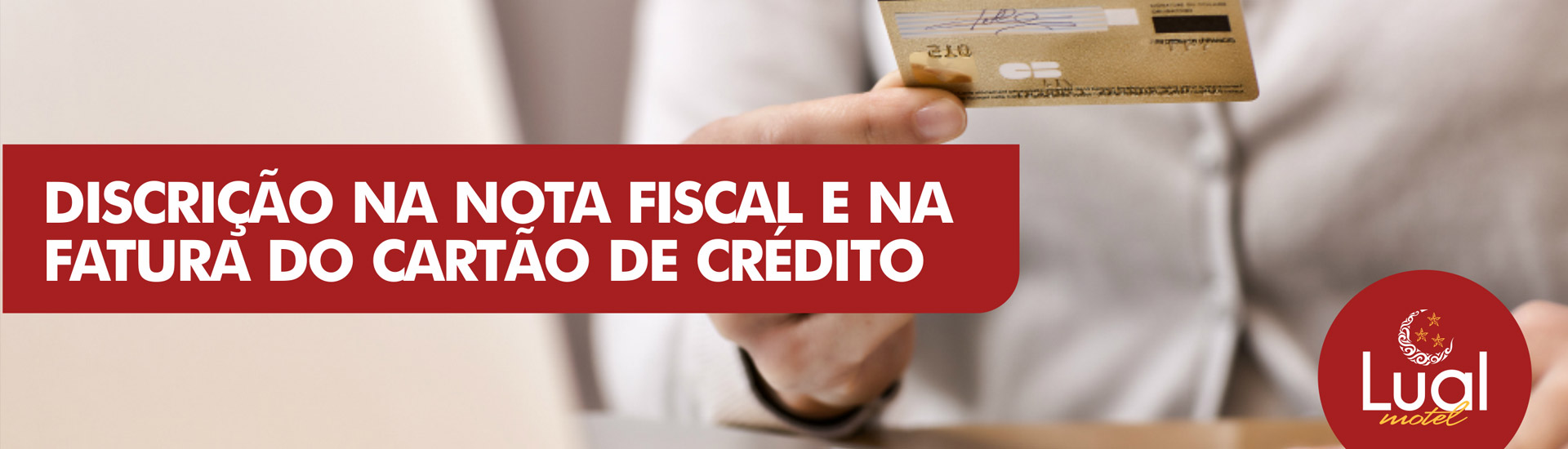 discrição na nota fiscal e na fatura do cartão de credito 